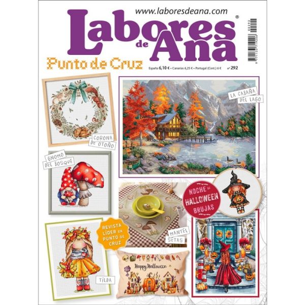 Revista Labores De Ana, Punto De Cruz #292