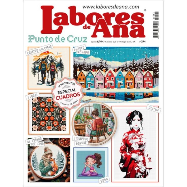 Revista Labores De Ana, Punto De Cruz #294