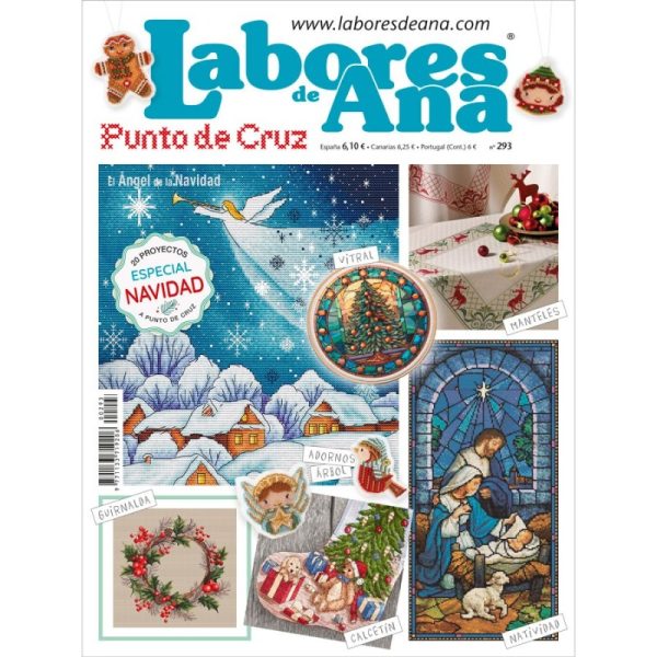 Revista Labores De Ana, Punto De Cruz #293