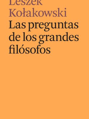 Las preguntas de los grandes filósofos