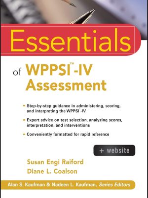 Essentials of WPPSI-IV Assessment